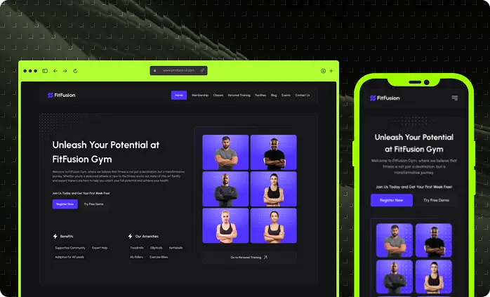 FitFusion Gym Website